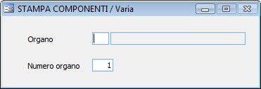 Stampa Tabulato Componenti
